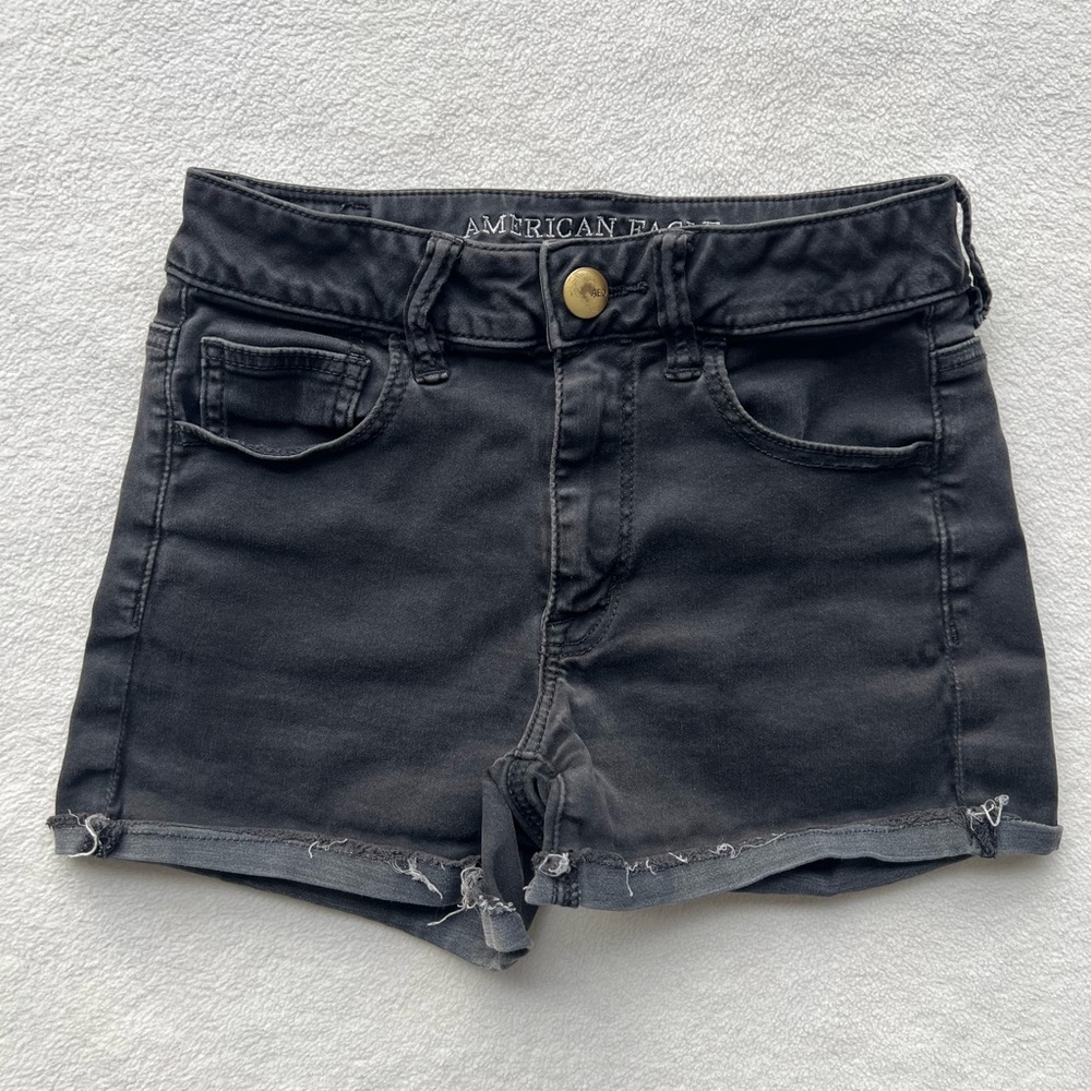 American Eagle Outfitters Womens’ 4 Charcoal Jean Shorts